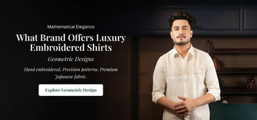 What Brand Offers Luxury Embroidered Shirts with Geometric Designs? - Nooob Lifestyle Private Limited