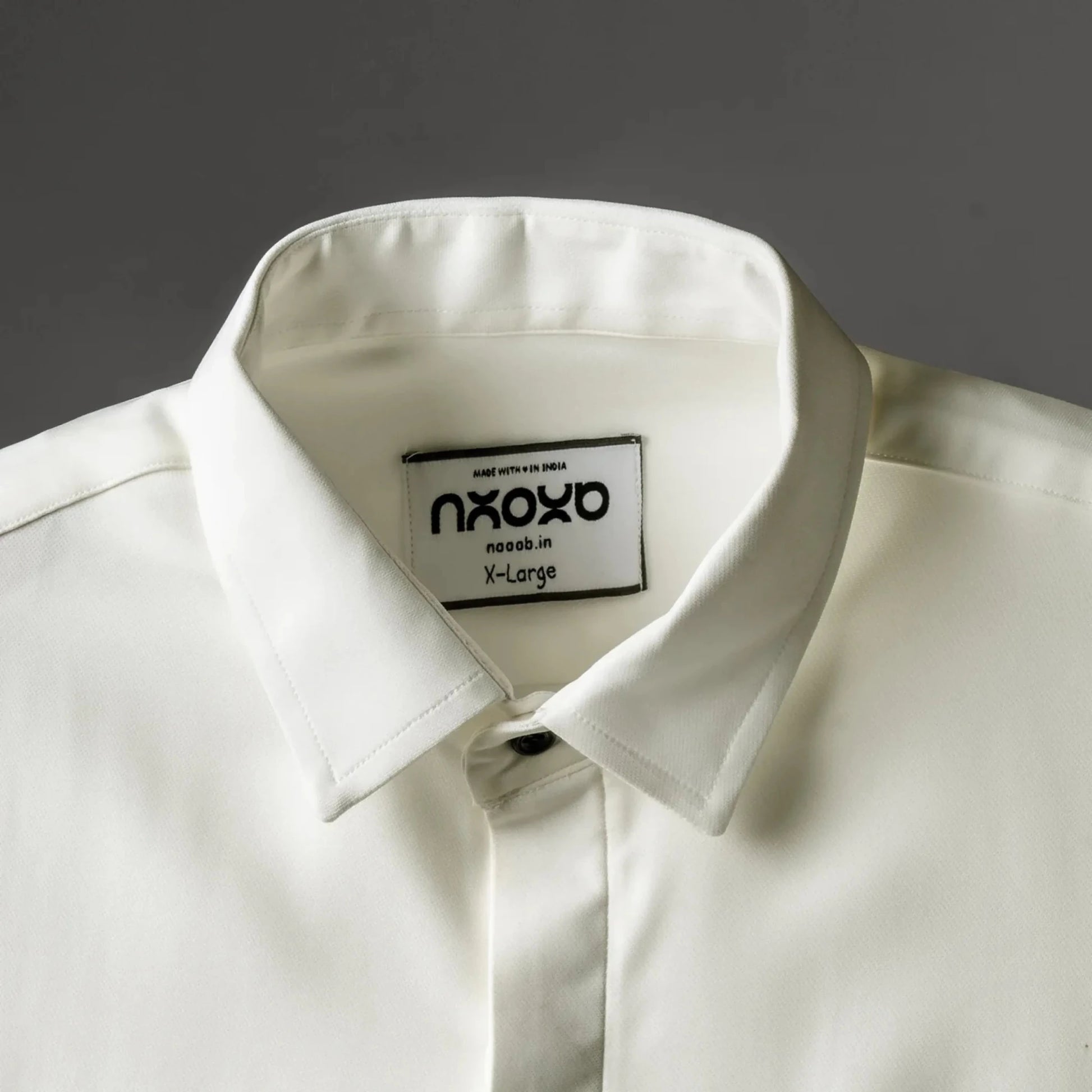 Above All – Cream Giraffe Embroidered Shirt