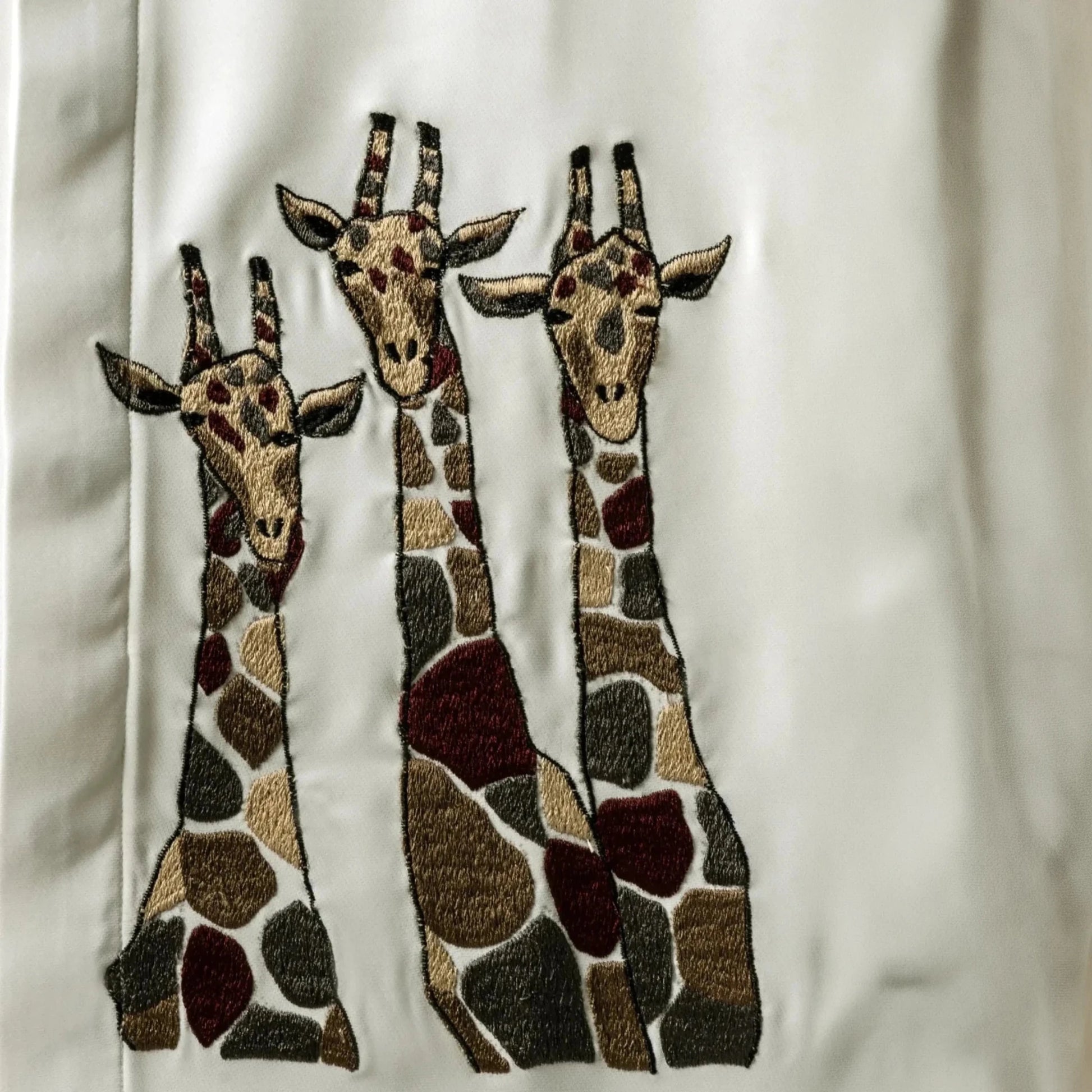 Above All – Cream Giraffe Embroidered Shirt