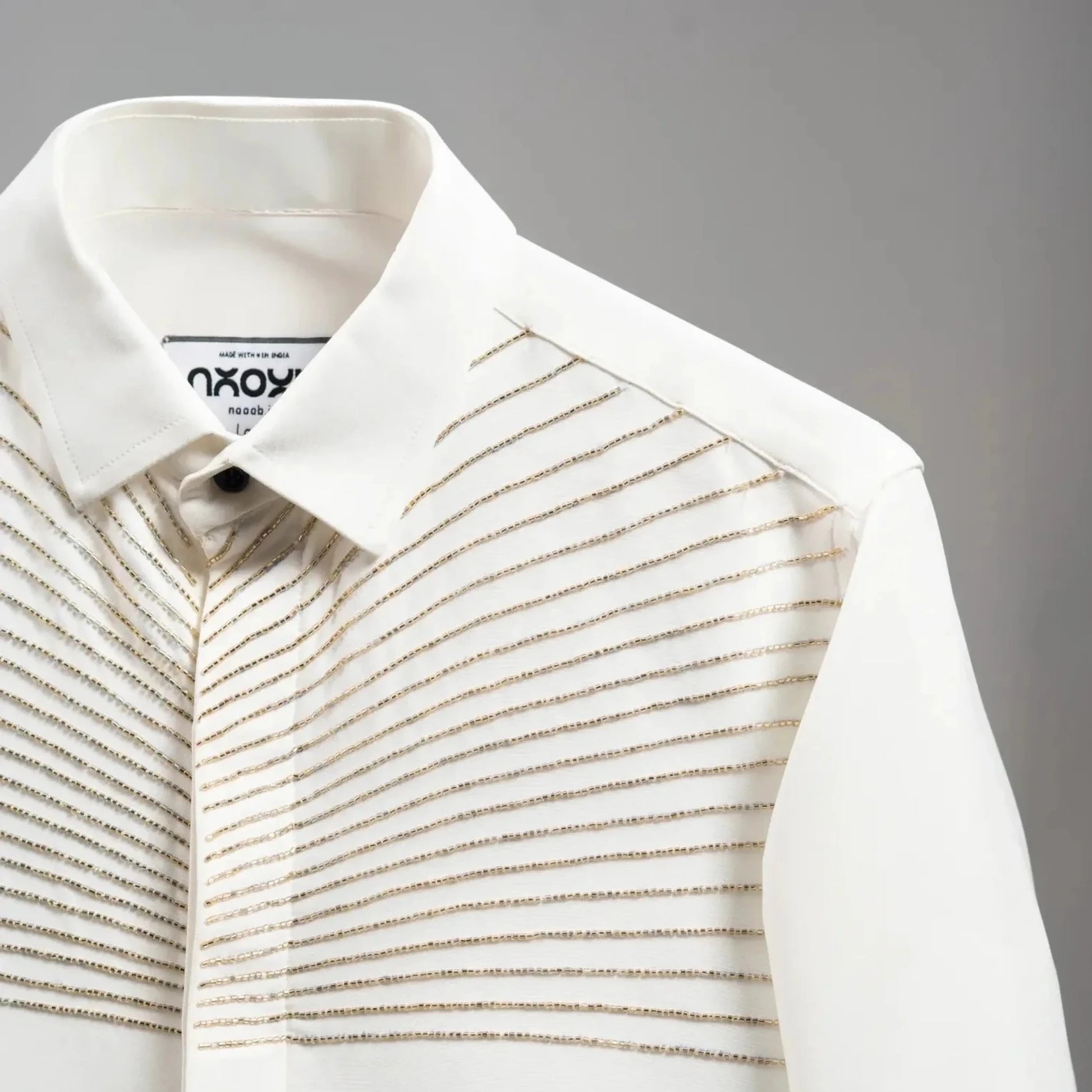 Auric Rays – Gold Embroidered Shirt