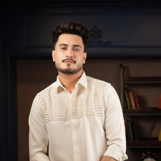 Auric Rays – Gold Embroidered Shirt