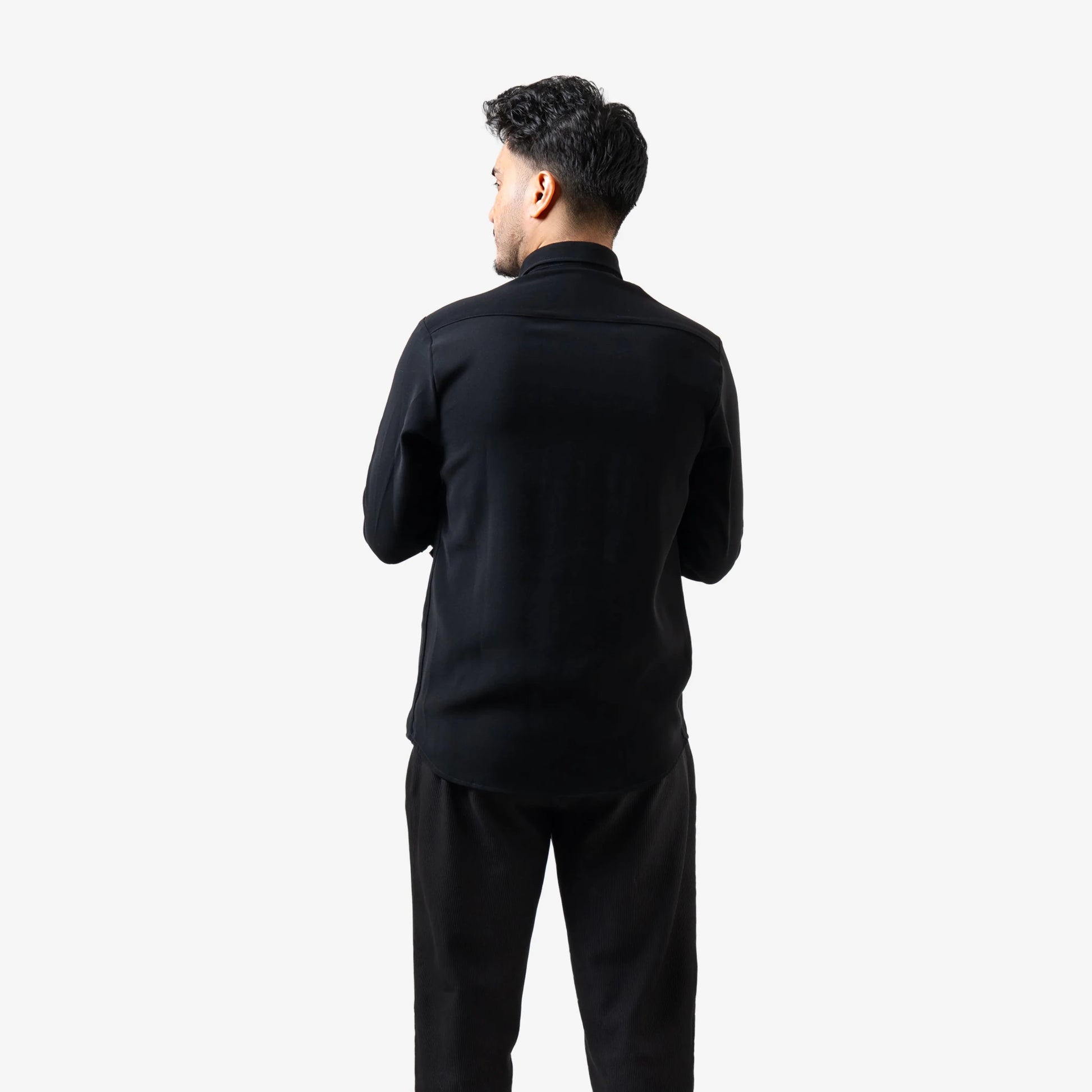 Blue Stare – Panther Embroidered Black Shirt