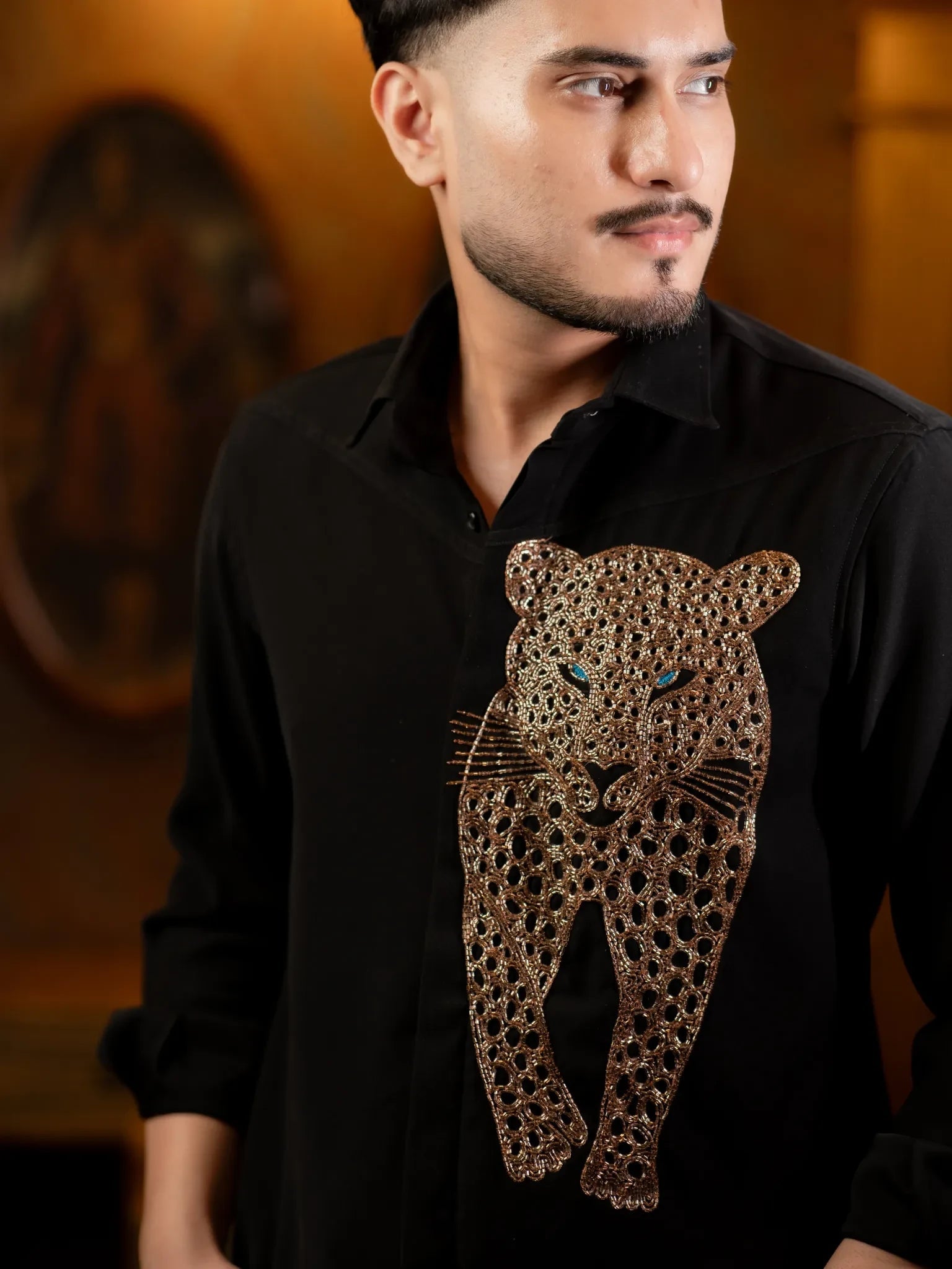 Panther Embroidered