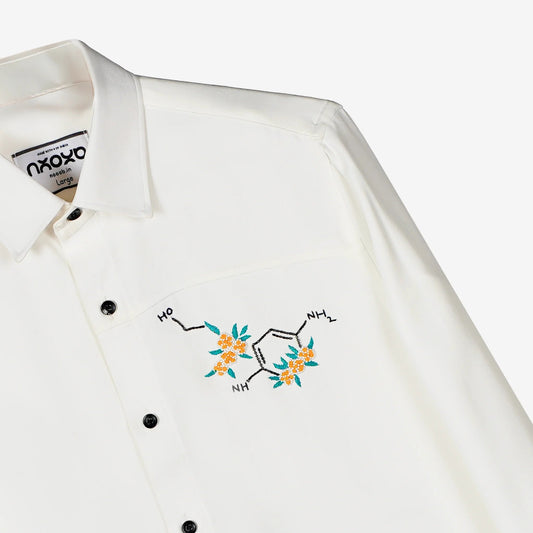Catalyst Bloom – Molecular Embroidered Shirt