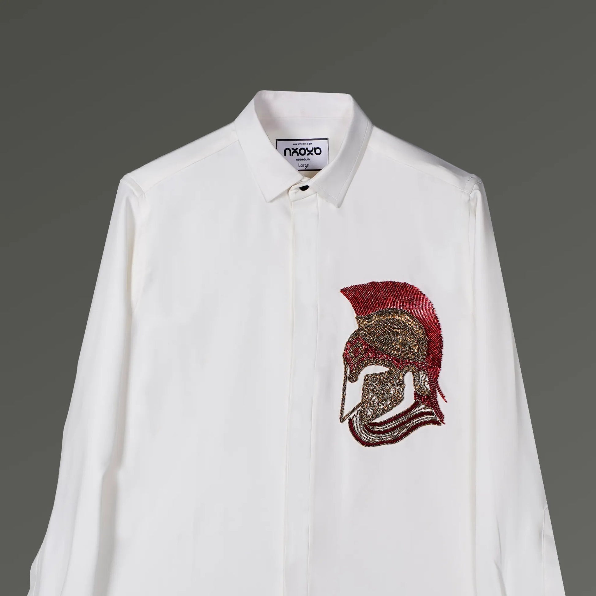 Crown of Iron – Embroidered Warrior Shirt