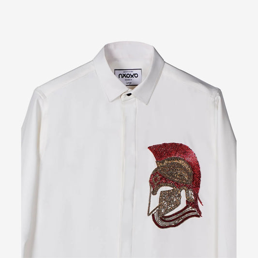 Crown of Iron – Embroidered Warrior Shirt