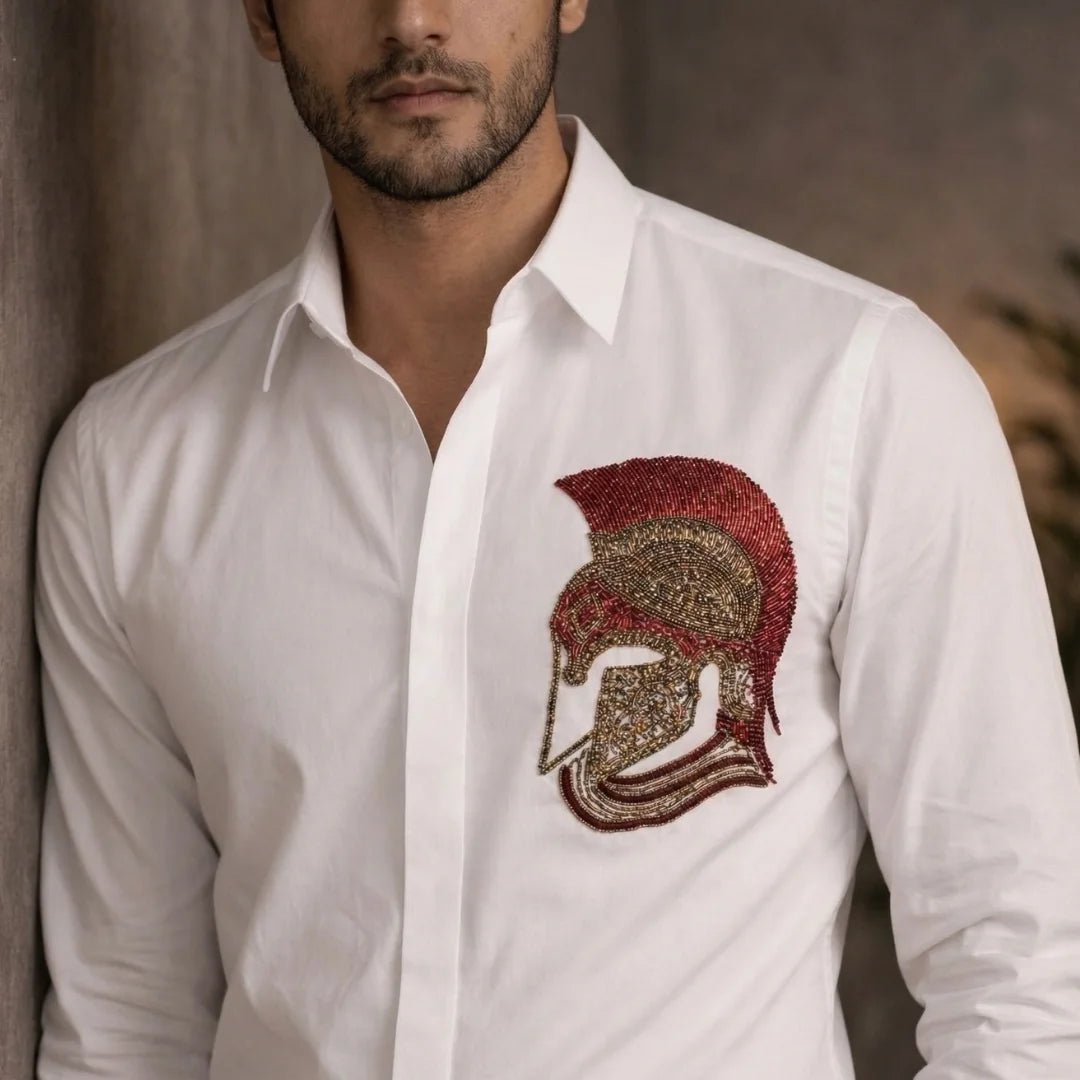 Crown of Iron – Embroidered Warrior Shirt