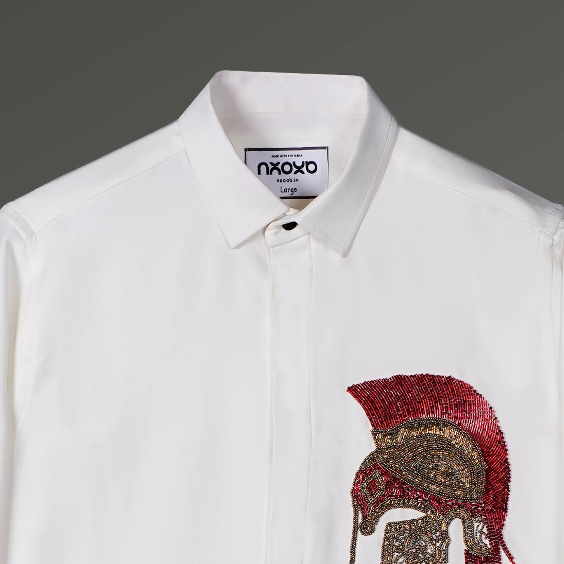 Crown of Iron – Embroidered Warrior Shirt