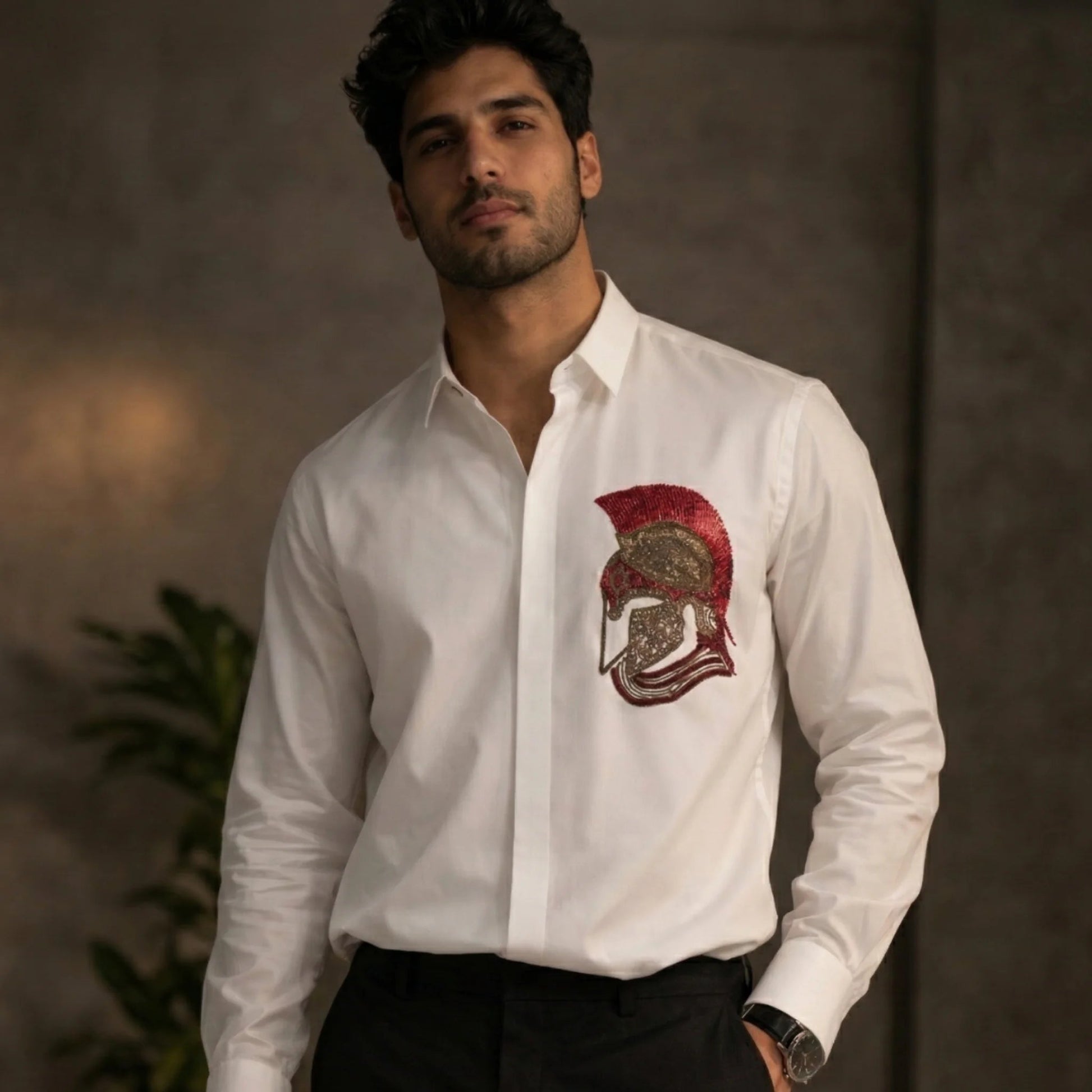 Crown of Iron – Embroidered Warrior Shirt