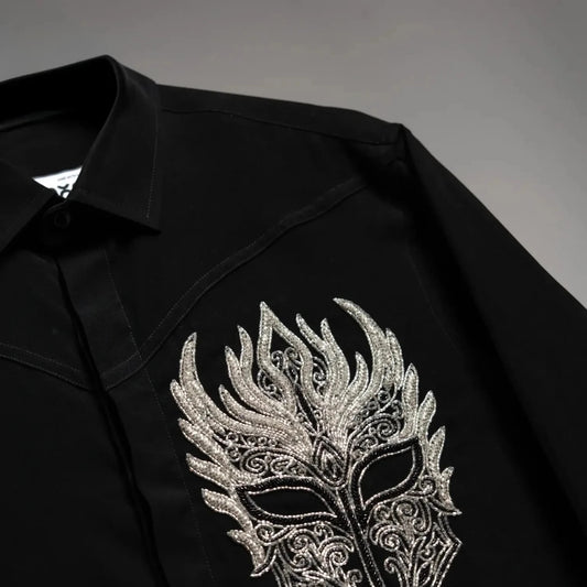 Crown of Shadow – Embroidered Shirt