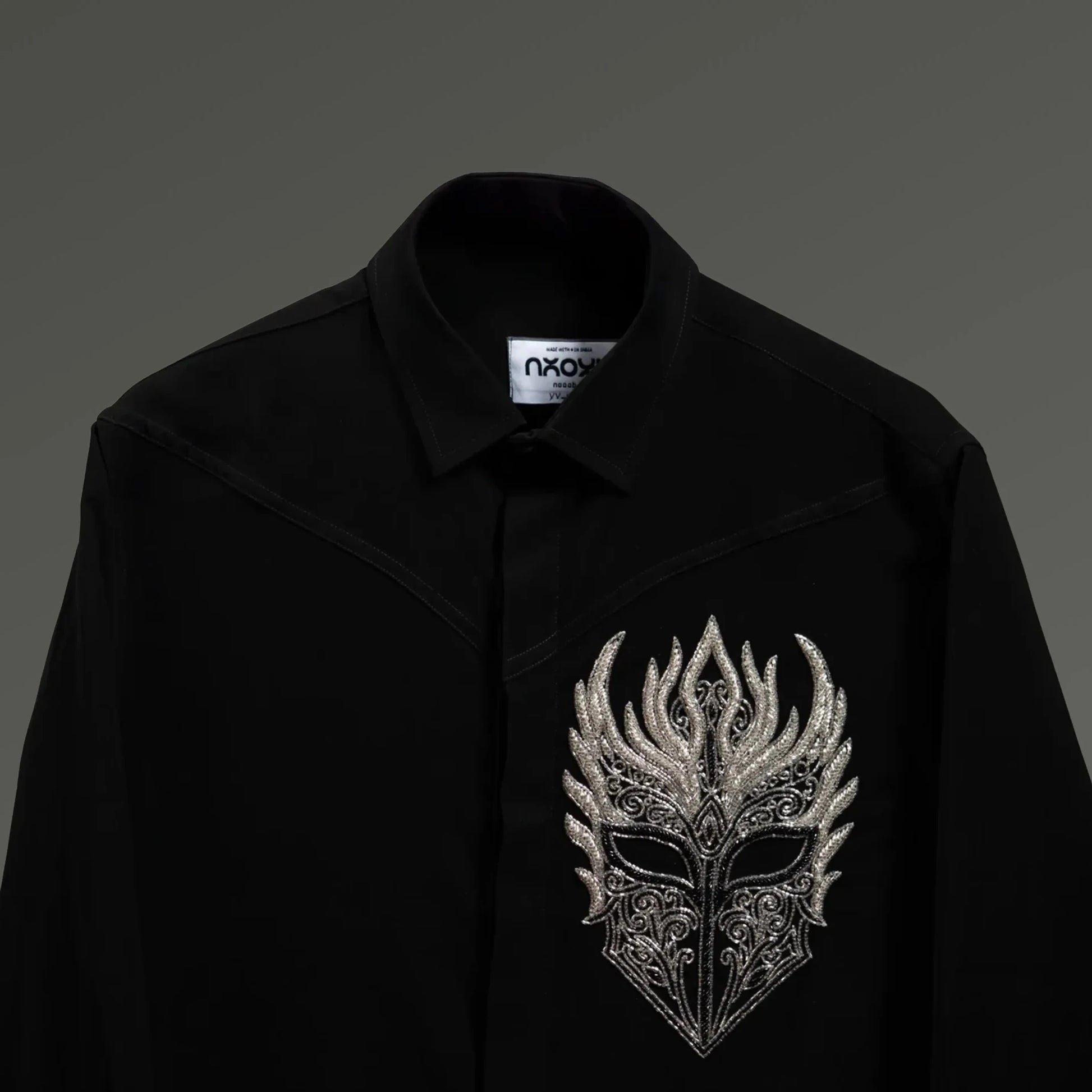 Crown of Shadow – Embroidered Shirt