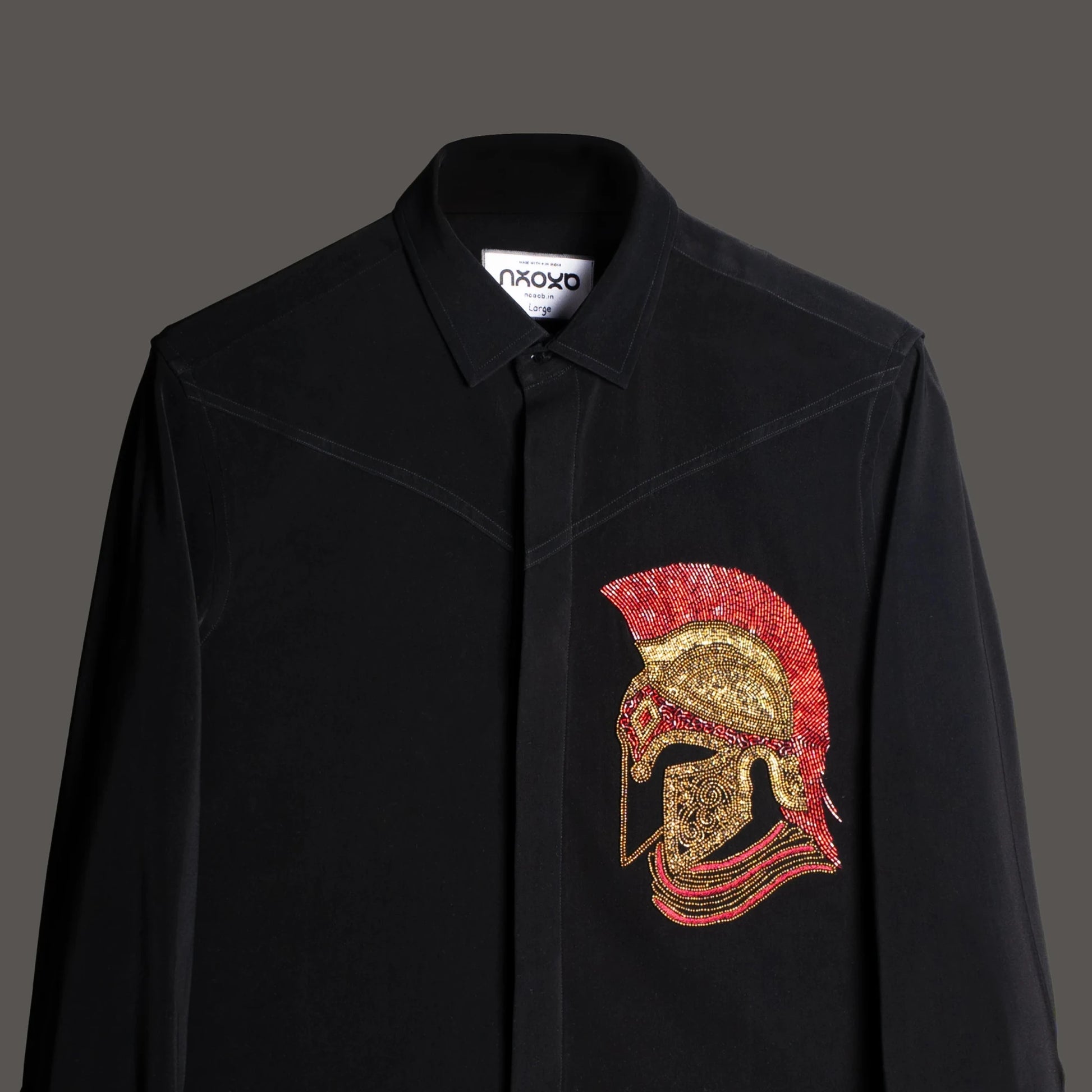 Crown of Valor – Embroidered Warrior Shirt