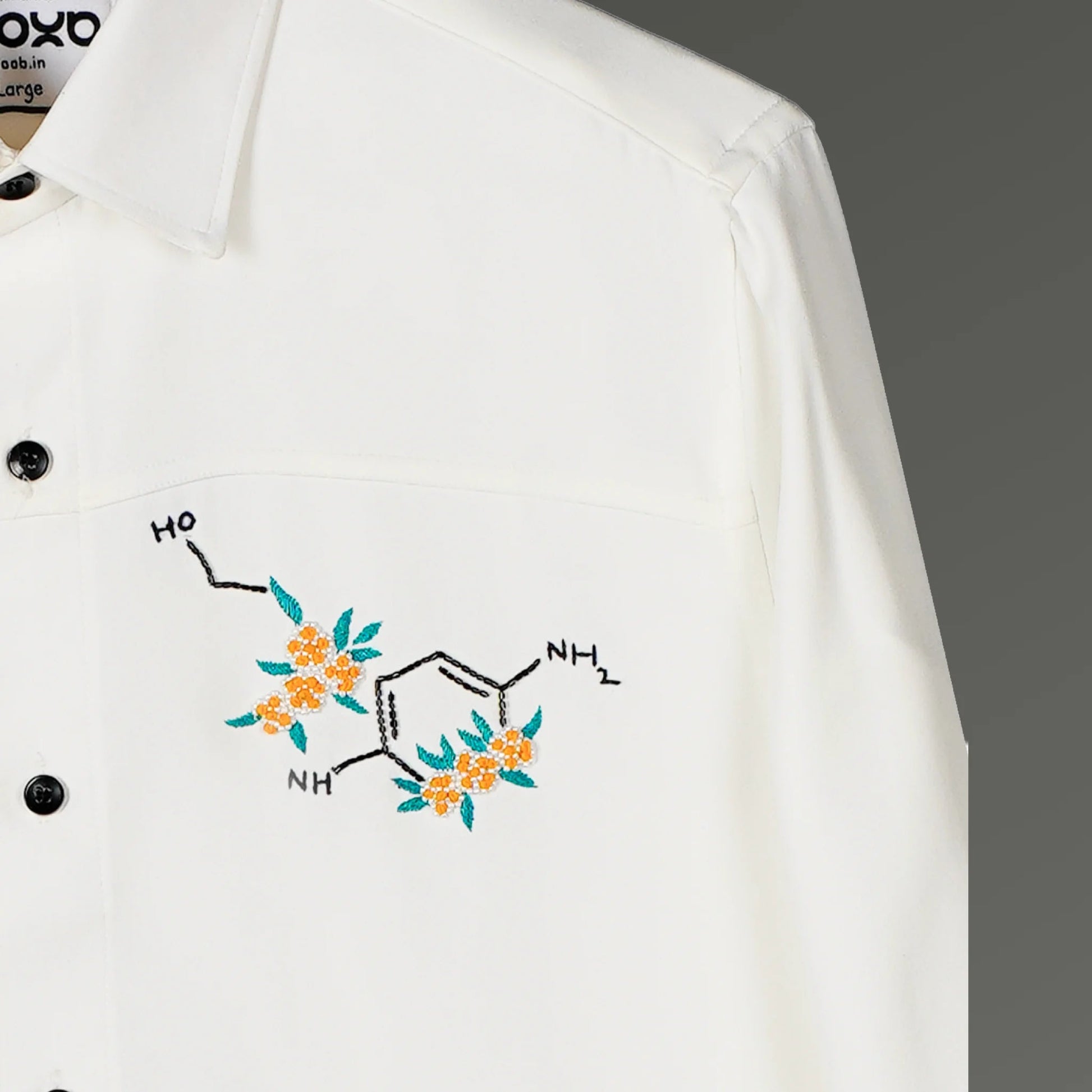Buy Molecular Embroidered Shirt for Men