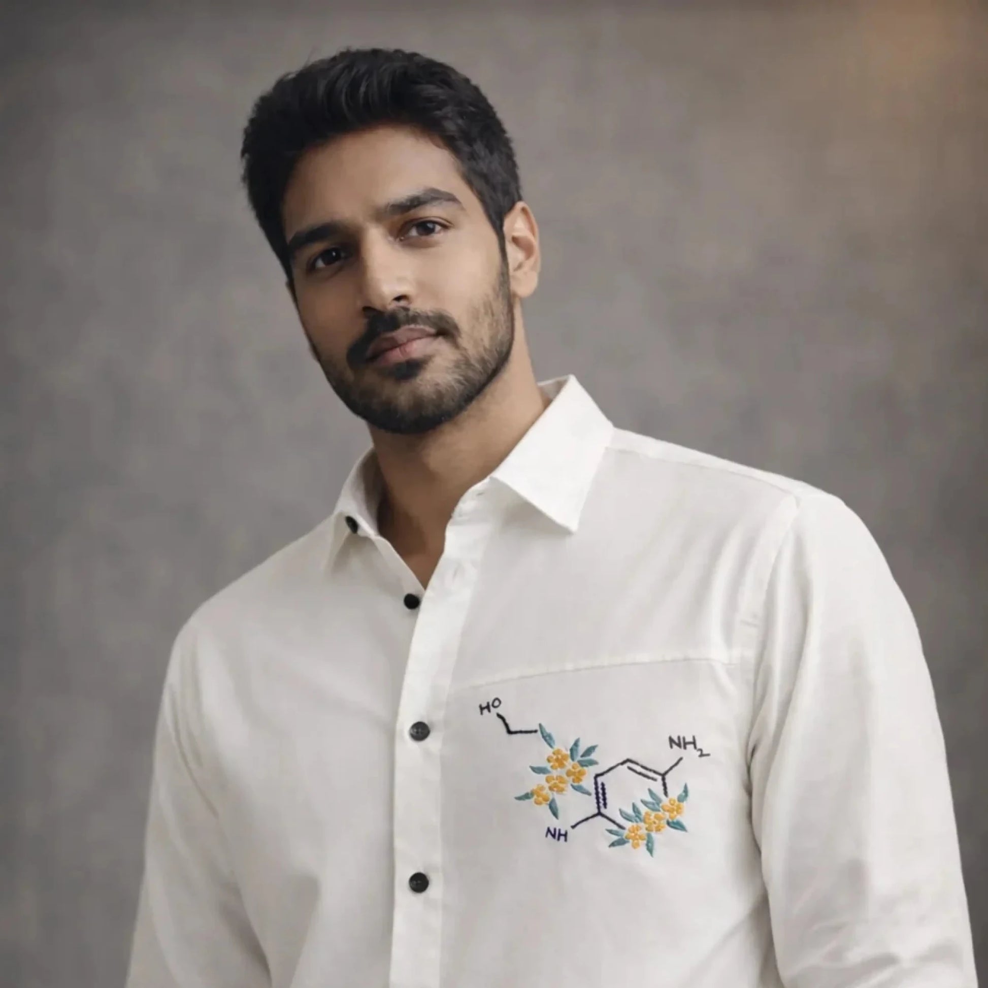Molecular Embroidered Shirt
