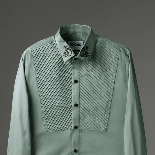 Eden Collar – Duck Embroidered Shirt