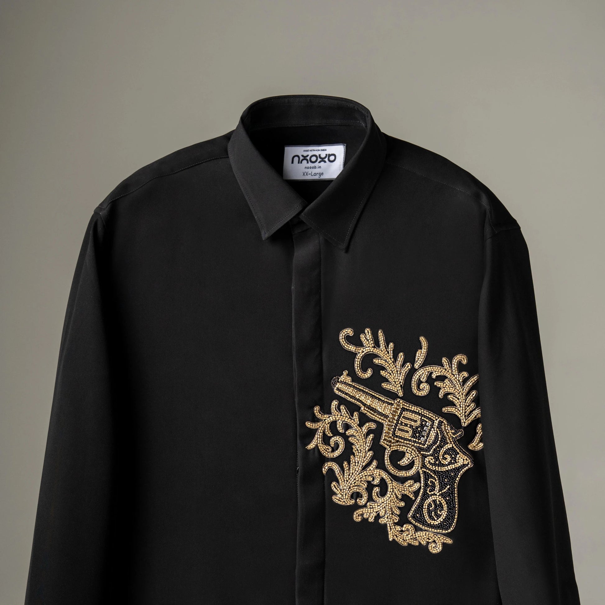 Golden Trigger – Gold Embroidered Shirt