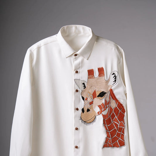 Highground – Giraffe Embroidered Shirt