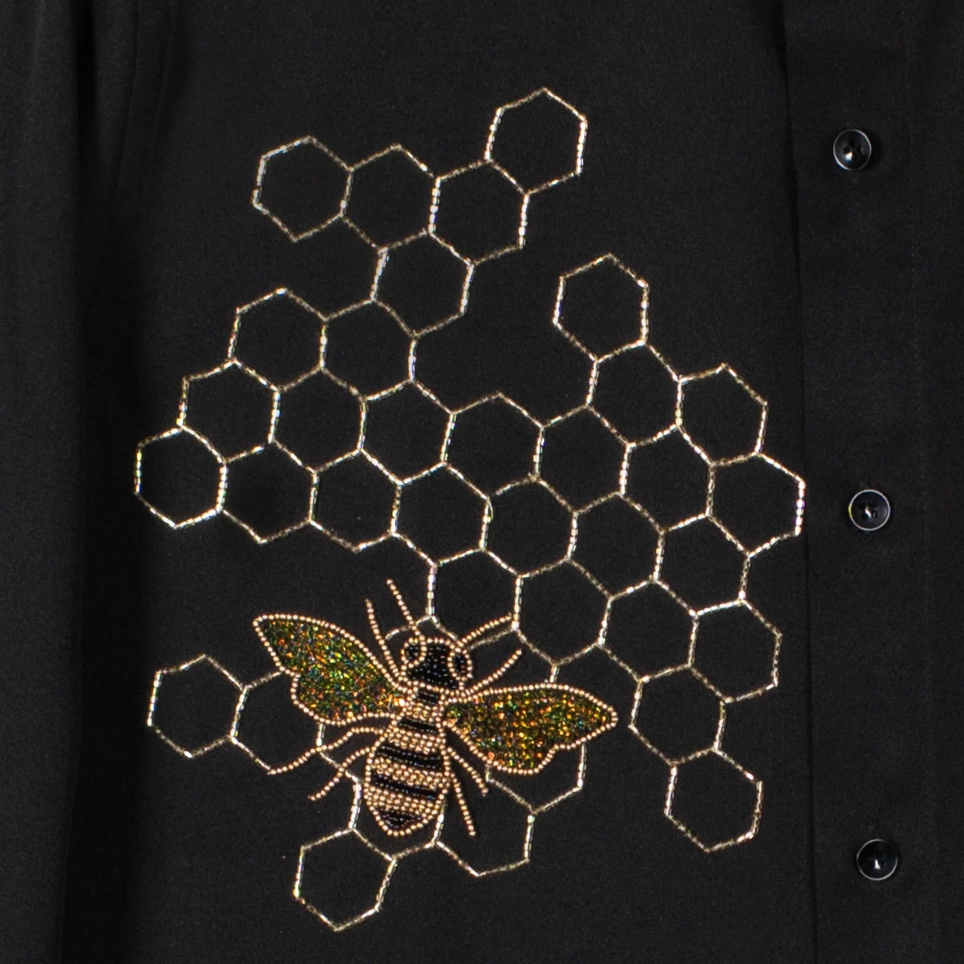 Hive Theory – Geometric Embroidered Shirt for Men
