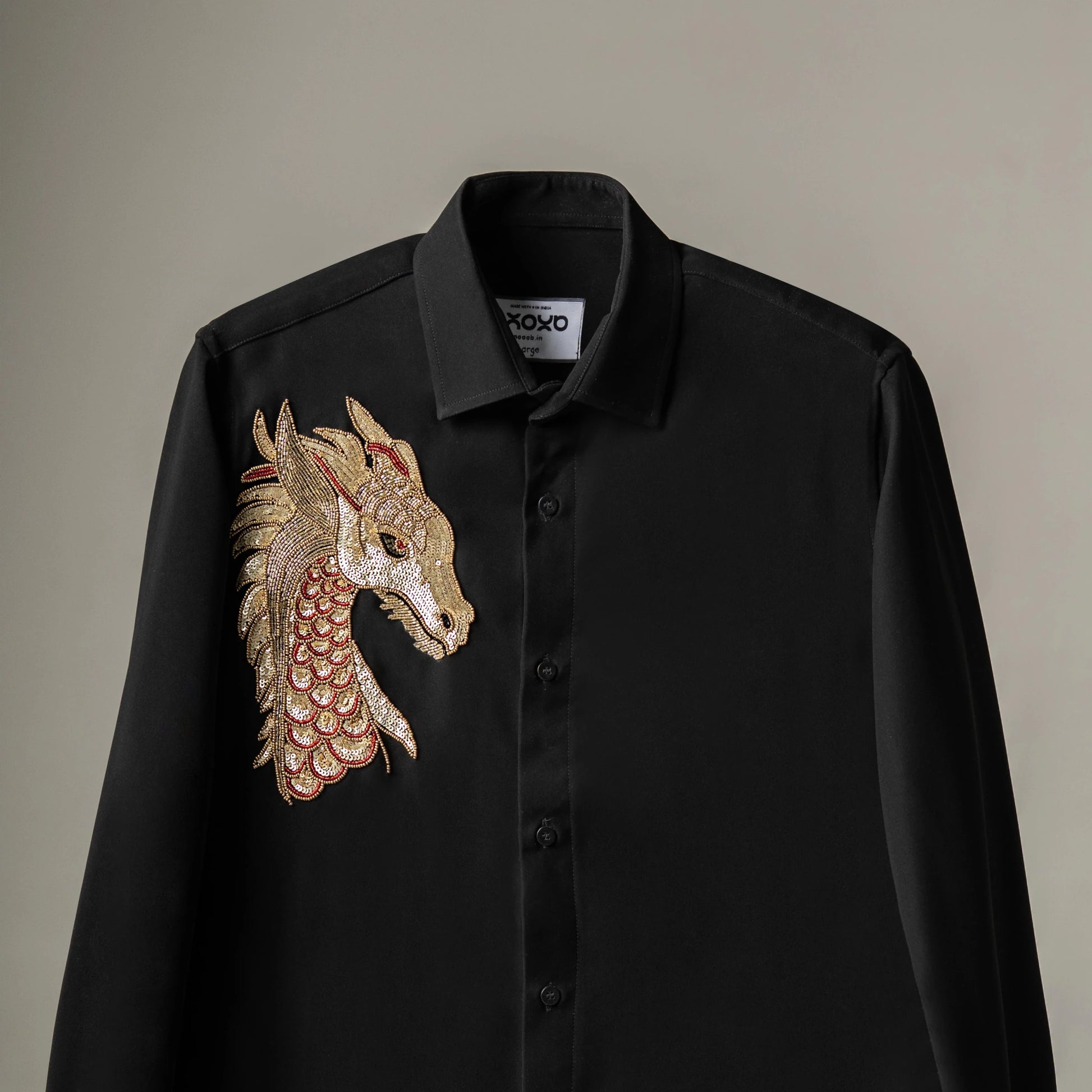 Inferno Crest – Dragon Embroidered Shirt