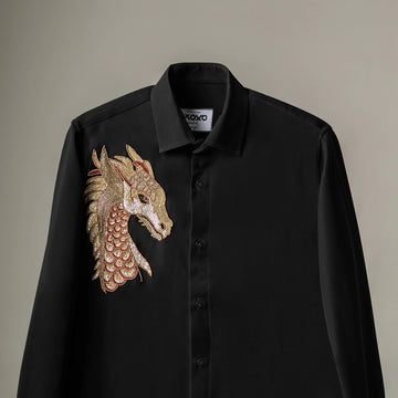 Inferno Crest – Dragon Embroidered Shirt