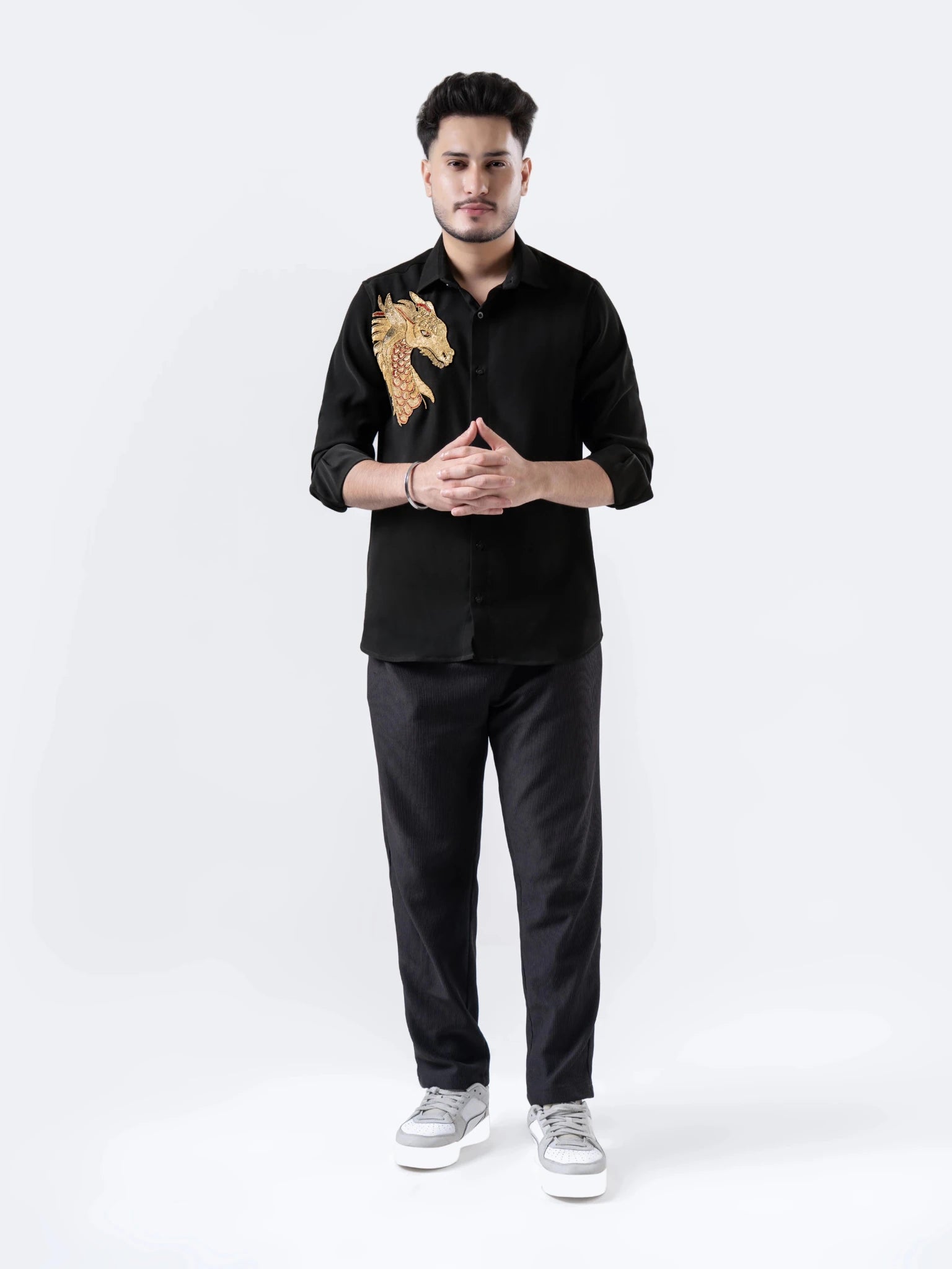 Dragon Embroidered Shirt