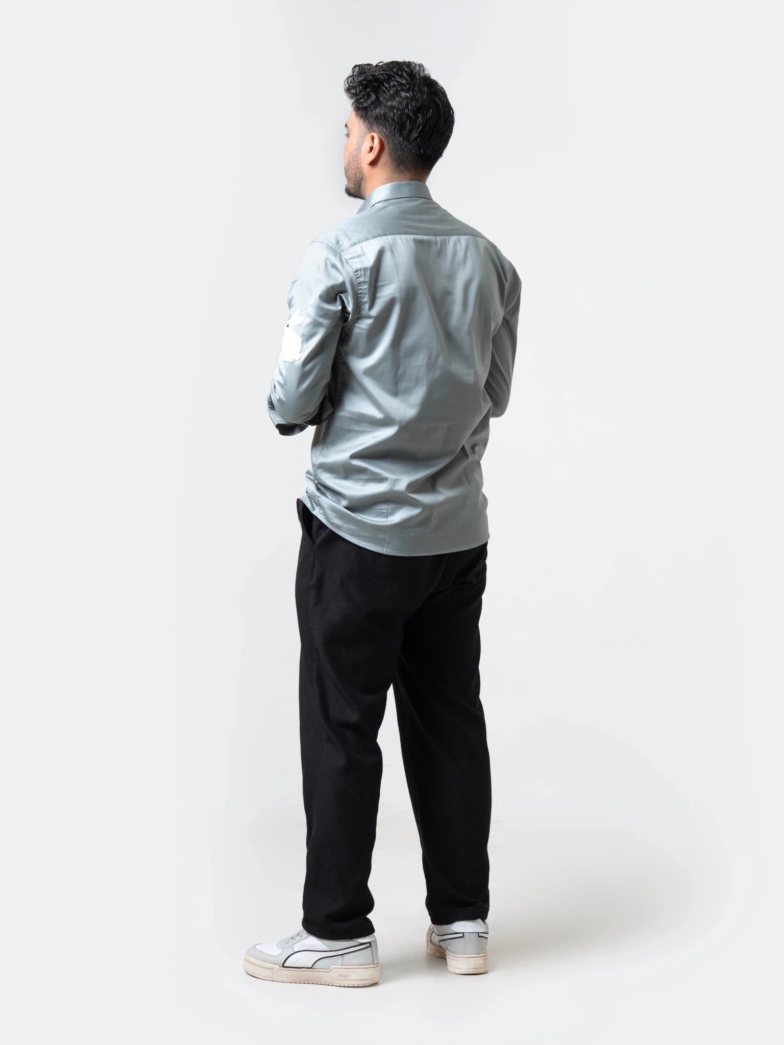 Bunny Embroidered Shirt for Men