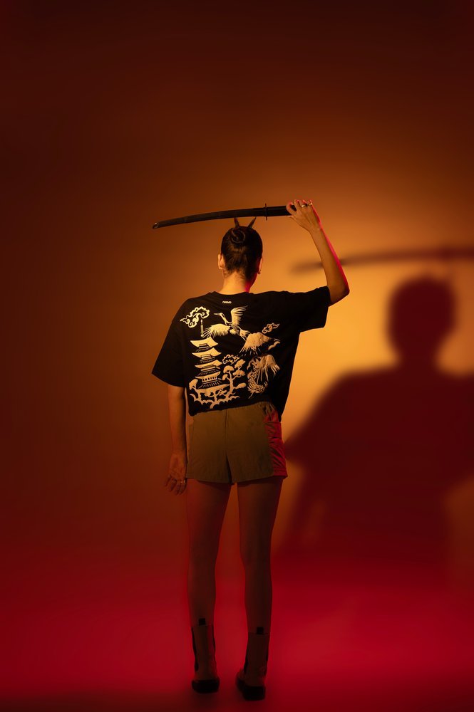 Black Oversized T-Shirt for Women