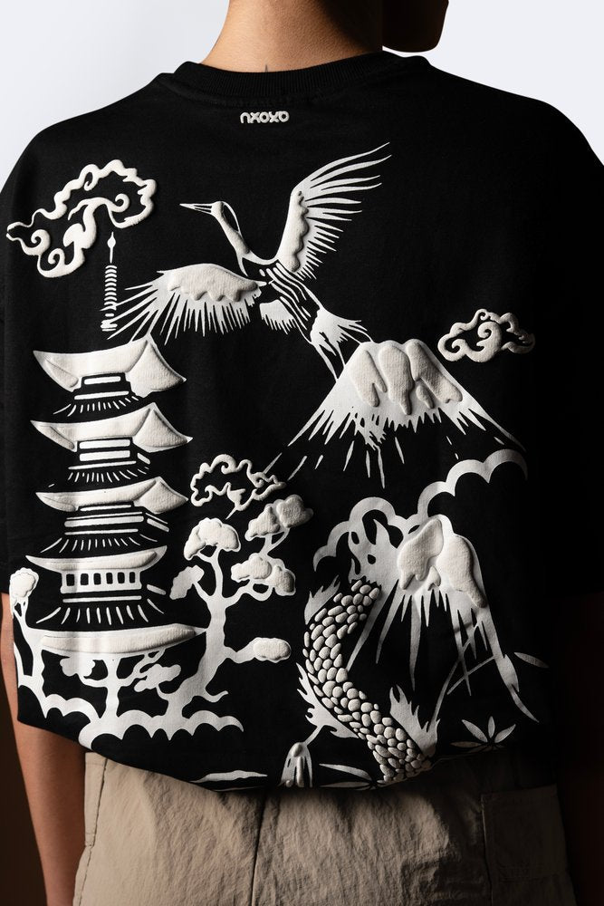 Oversized t-shirts NOOOB Land of the Rising Jin Japanese style