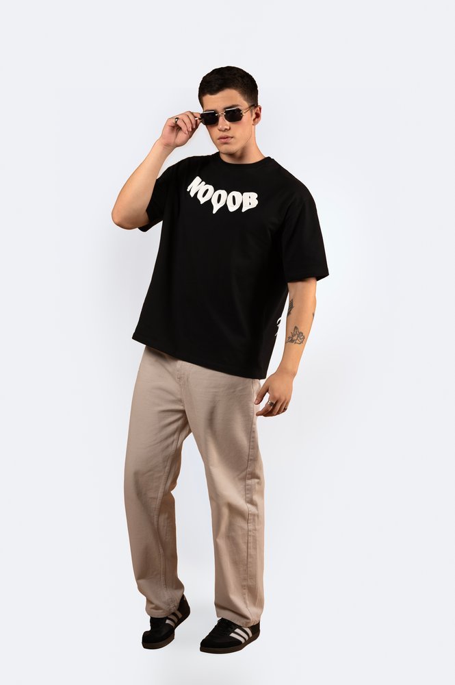 Unisex Black Oversized T-Shirt