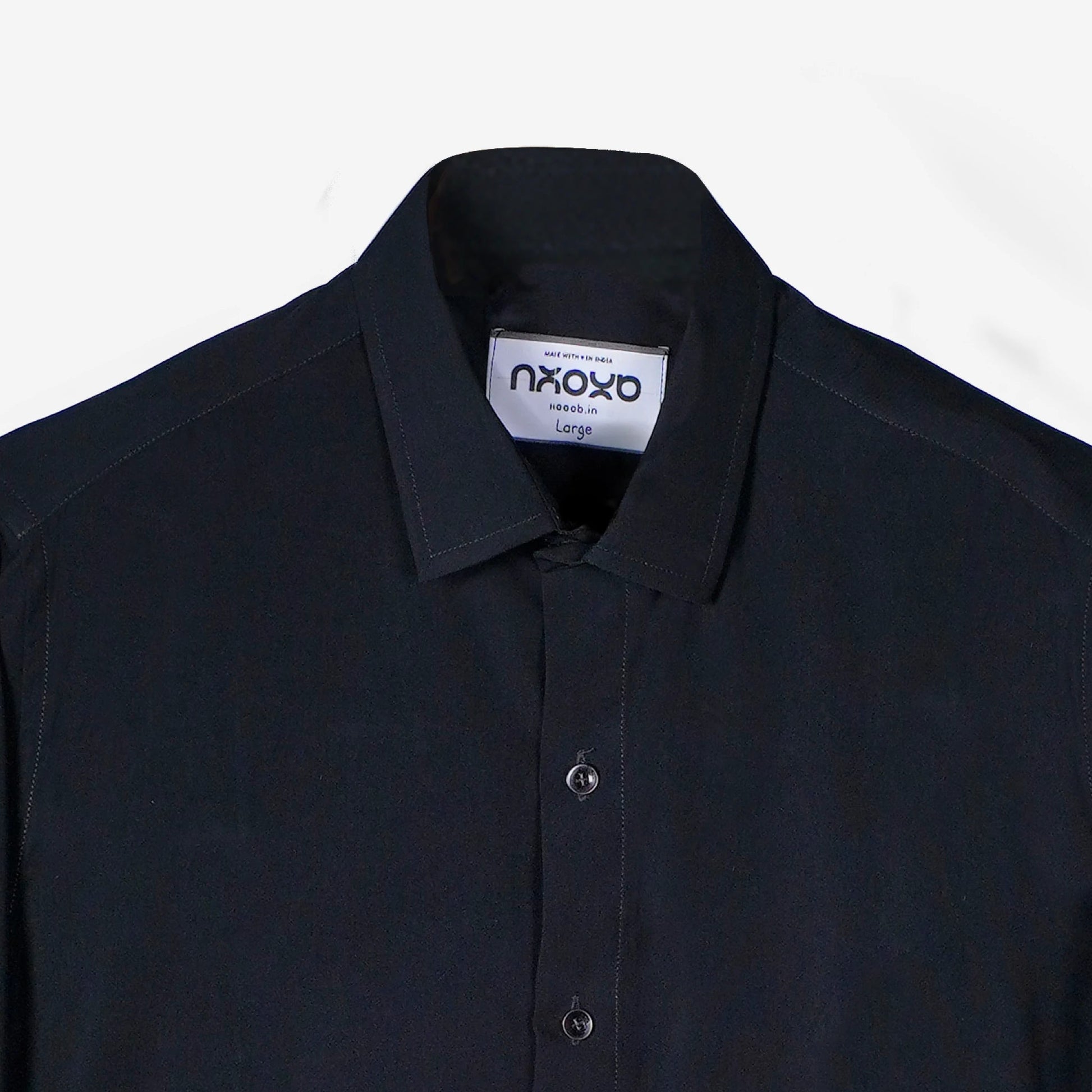 Midnight Burrow – Embroidered Rabbit Shirt