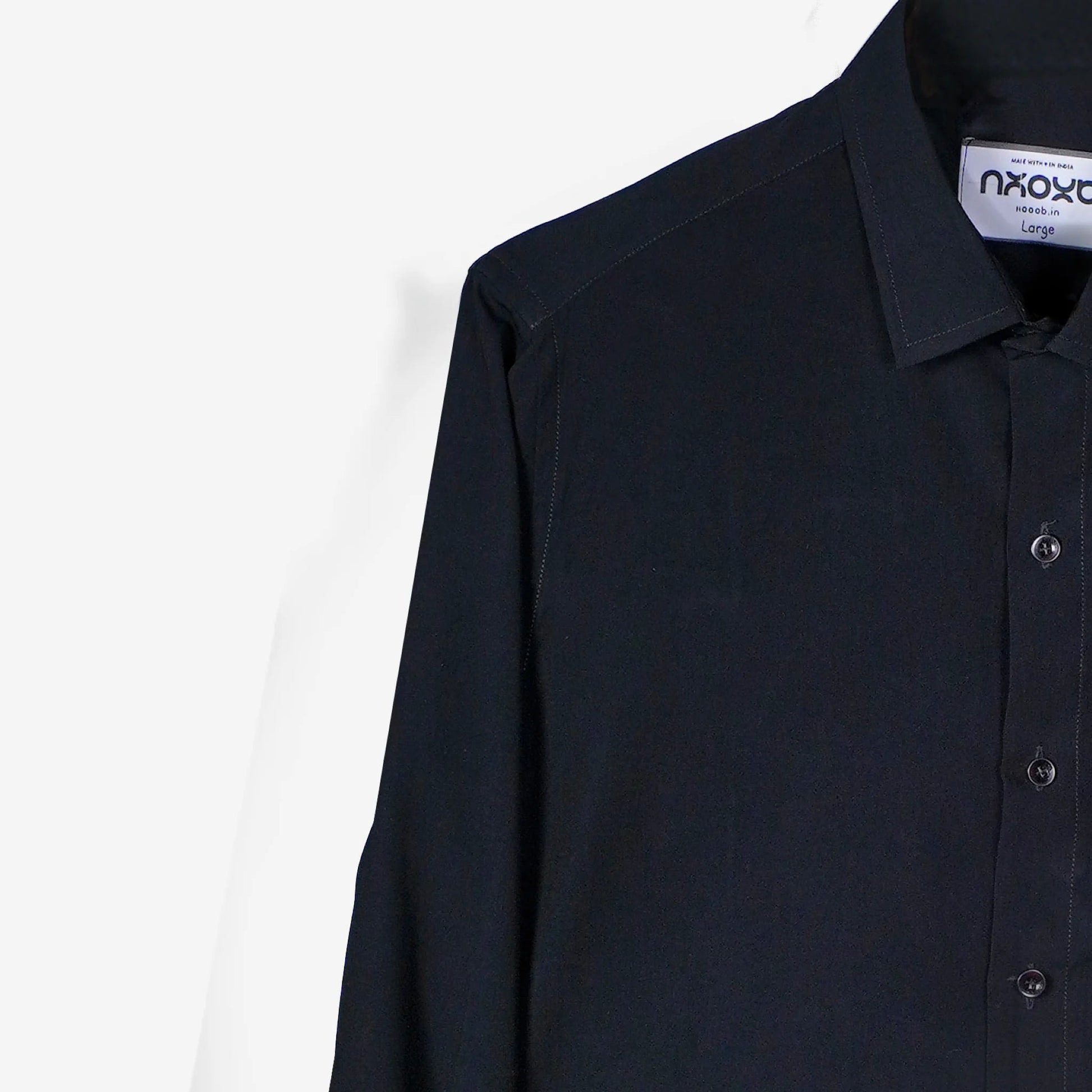 Midnight Burrow – Embroidered Rabbit Shirt