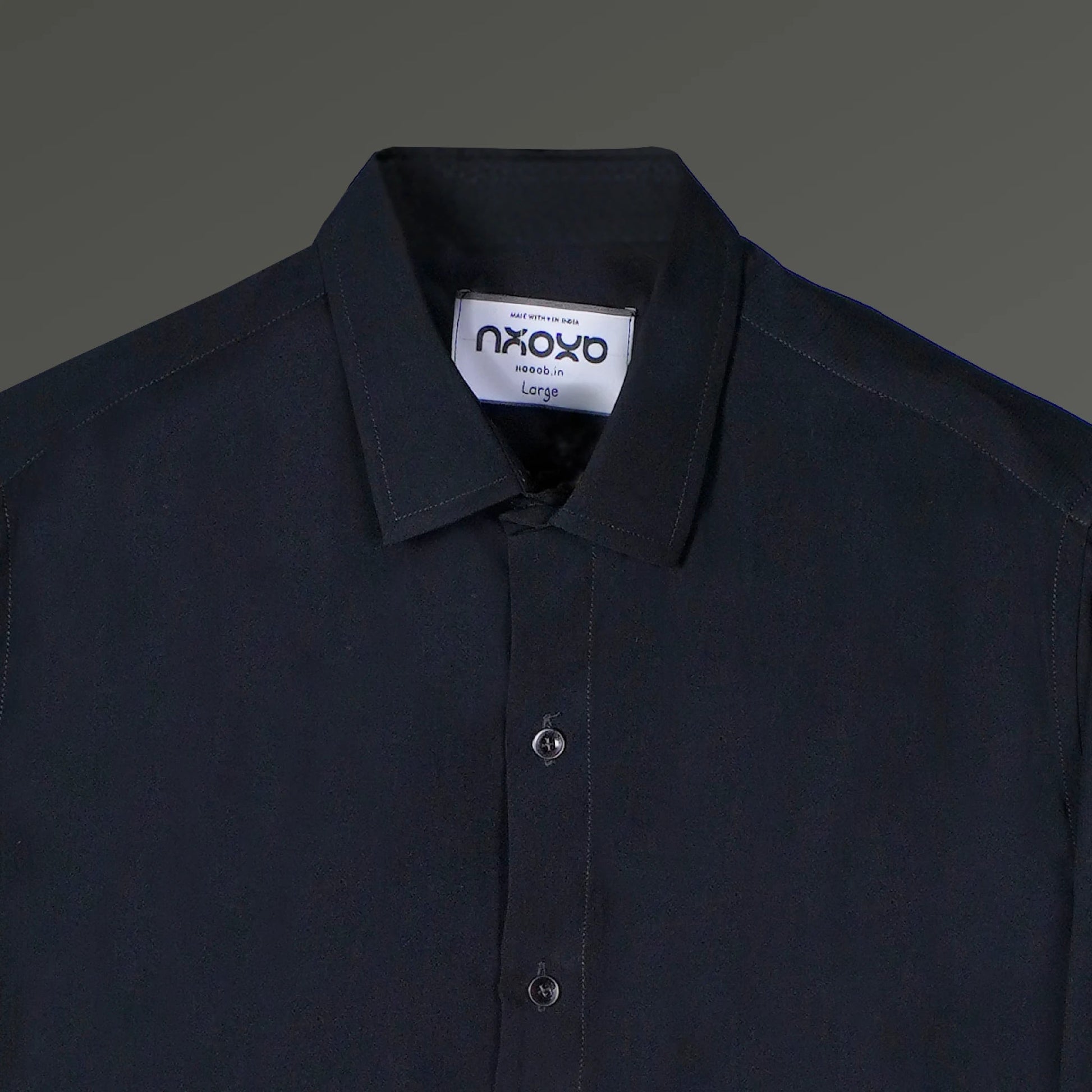 Midnight Burrow – Rabbit Embroidered Shirt