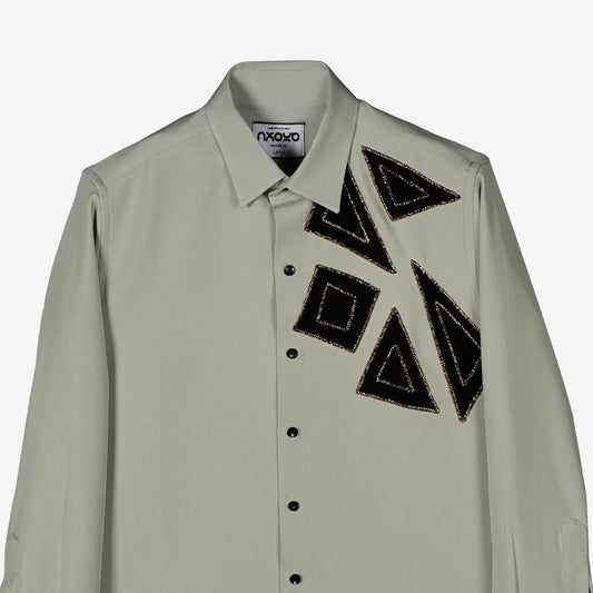 Modern Form - Abstract Embroidered Shirt