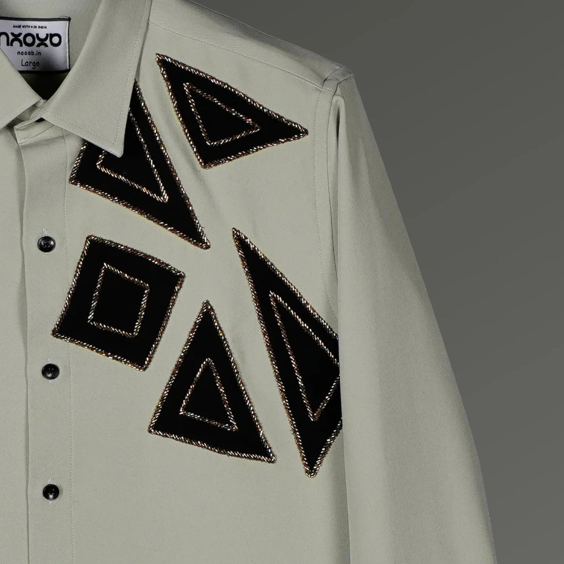 Modern Form – Abstract Embroidered Shirt