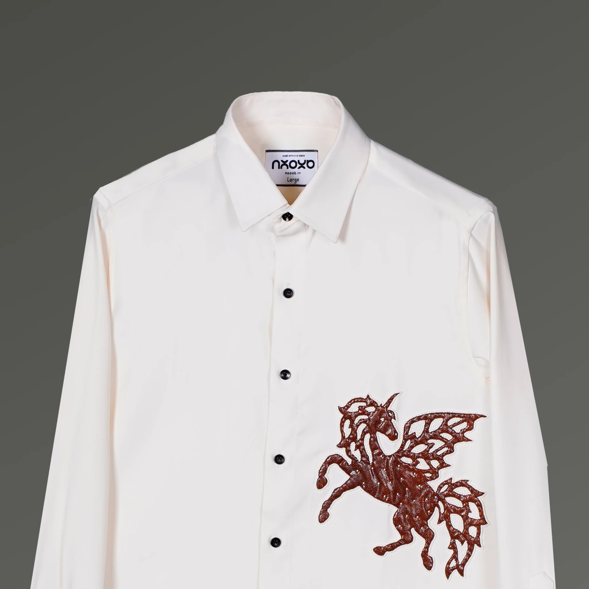 Pegasus Embroidered Shirt for Men