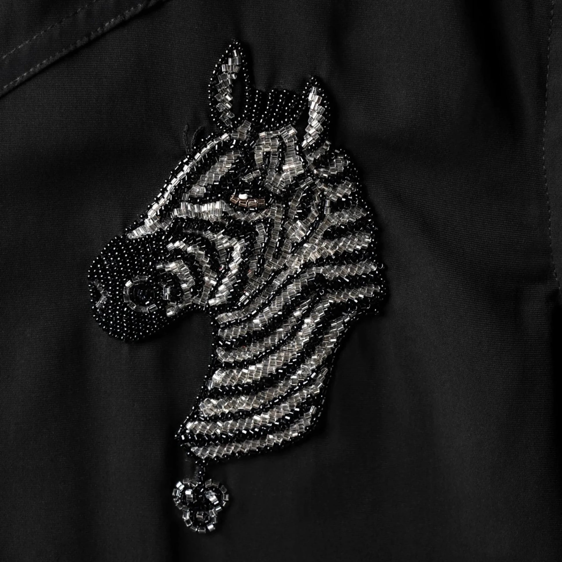 Noirstripe – Zebra Embroidered Shirt