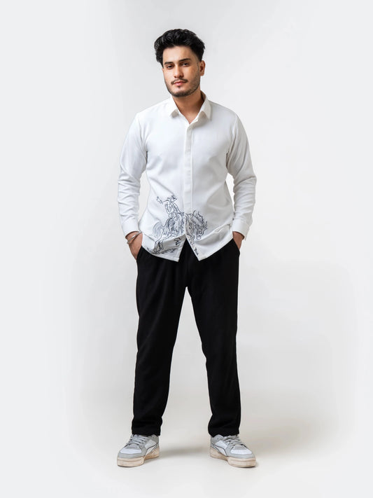 Cowboy & Horse Embroidered Shirt