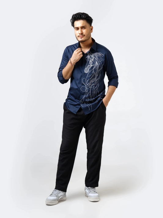 Phantom Mane – Embroidered Shirt