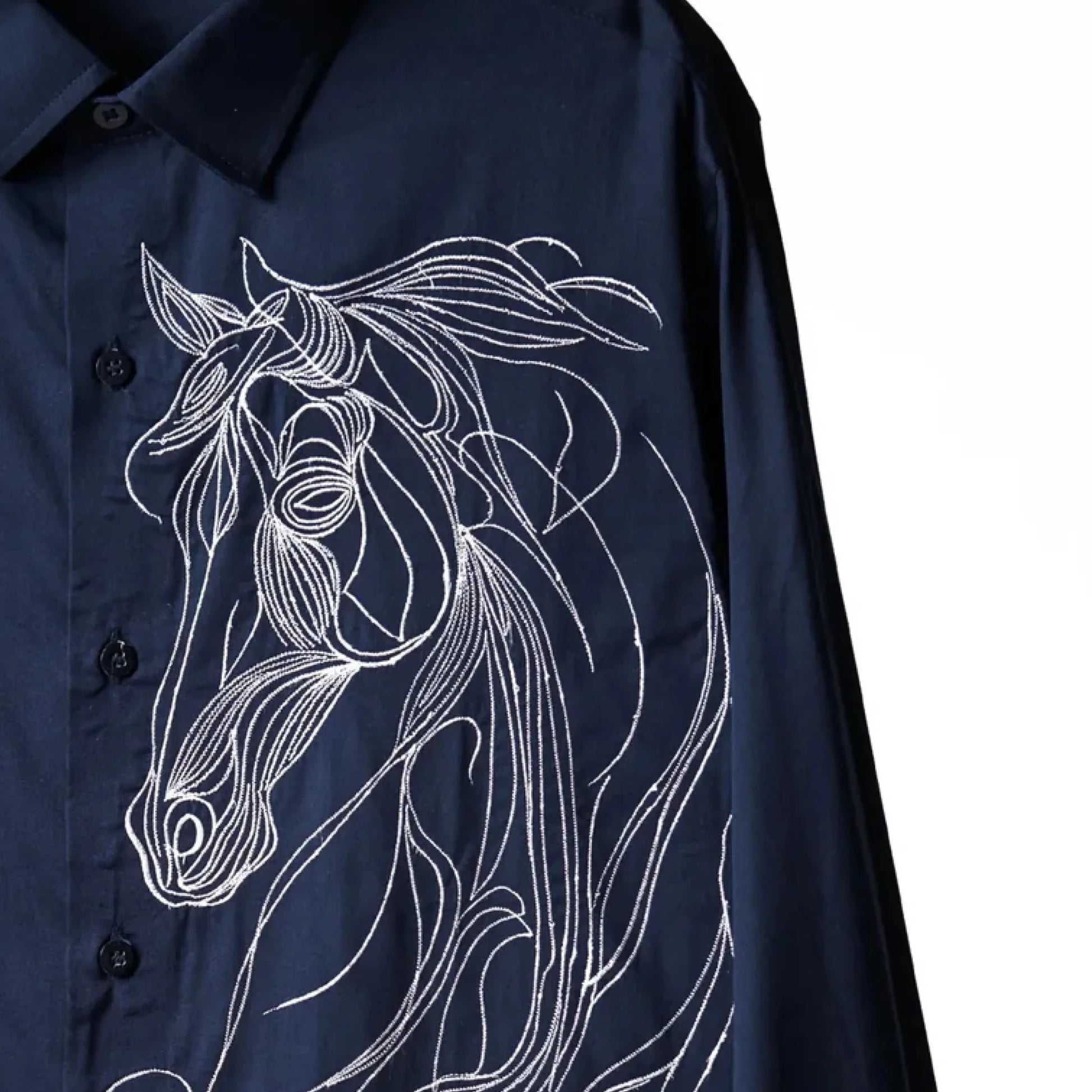 Phantom Mane – New Blue Horse Shirt