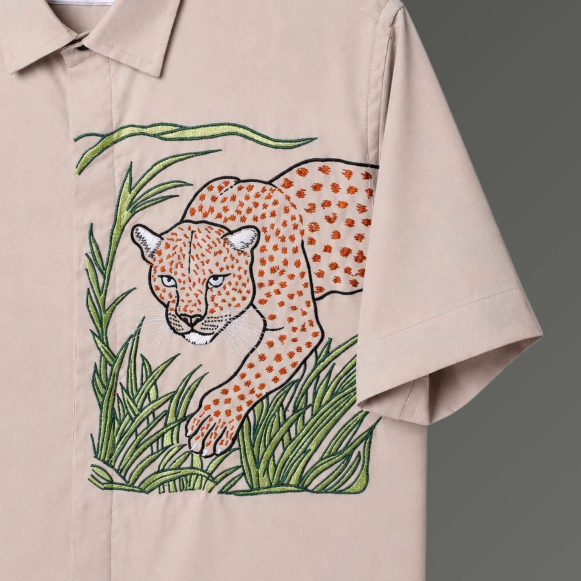 Half Sleeves Embroidered Shirt