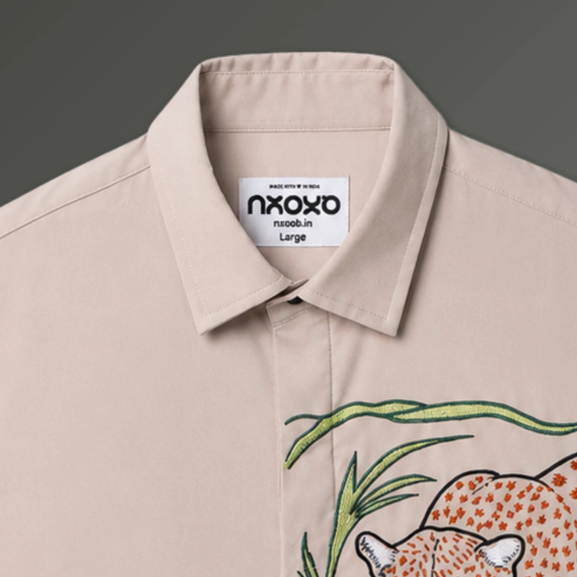 Half Sleeves Embroidered Shirt