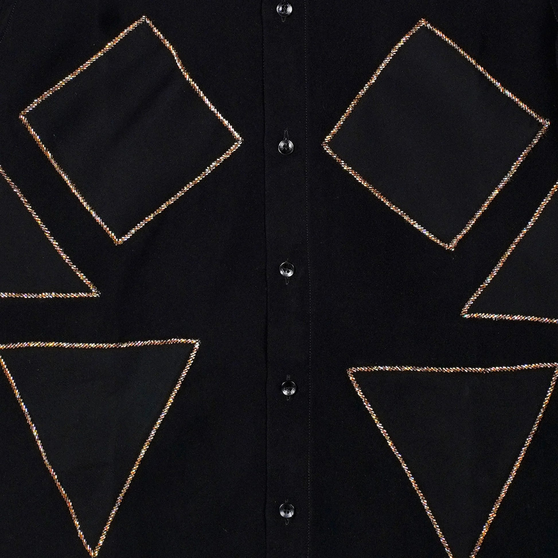 Prime Angles – Geometric Embroidered Shirt