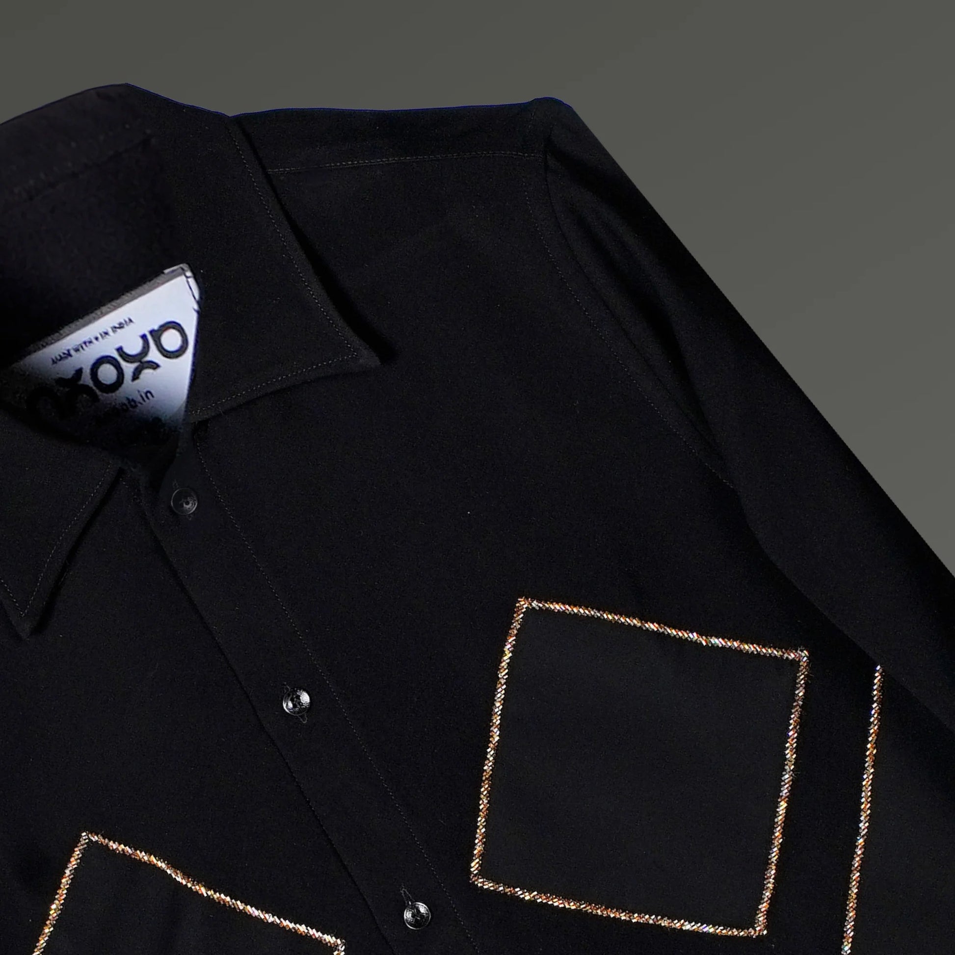 Prime Angles – Geometric Embroidered Shirt