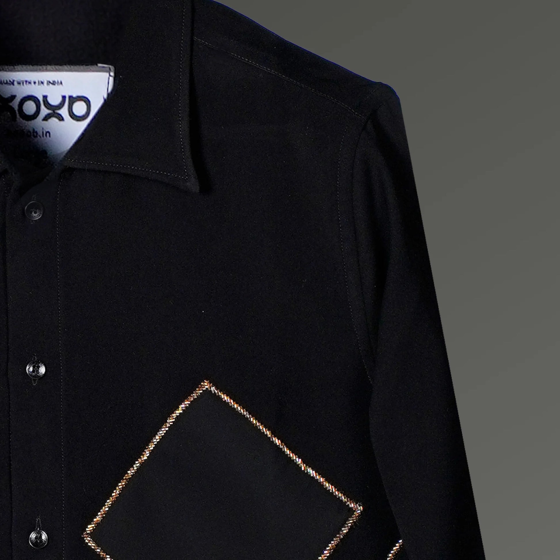 Prime Angles – Geometric Embroidered Shirt