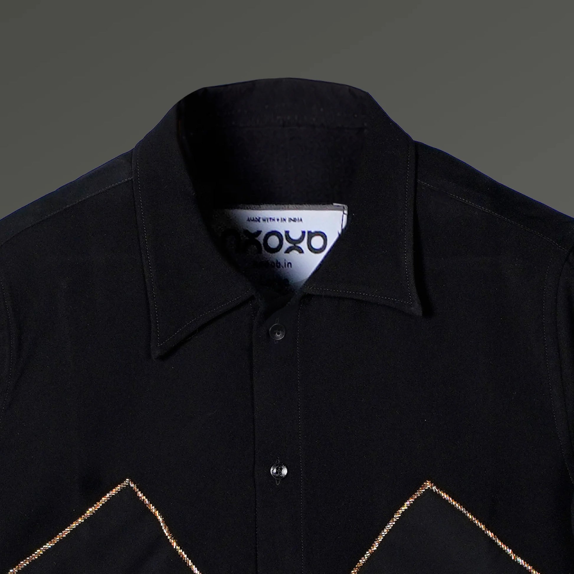 Prime Angles – Geometric Embroidered Shirt