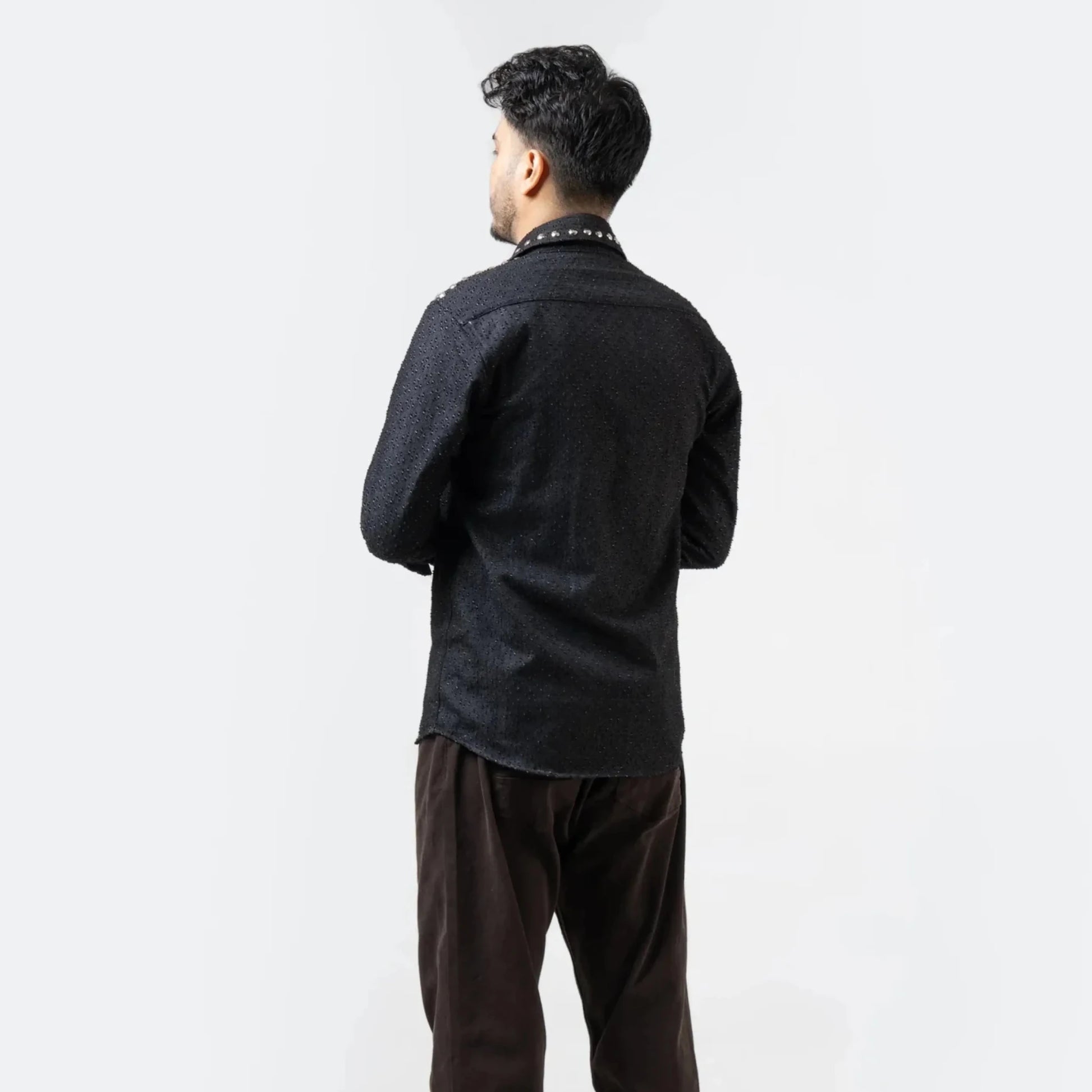 Riot Thread – Chrome Stud Textured Shirt