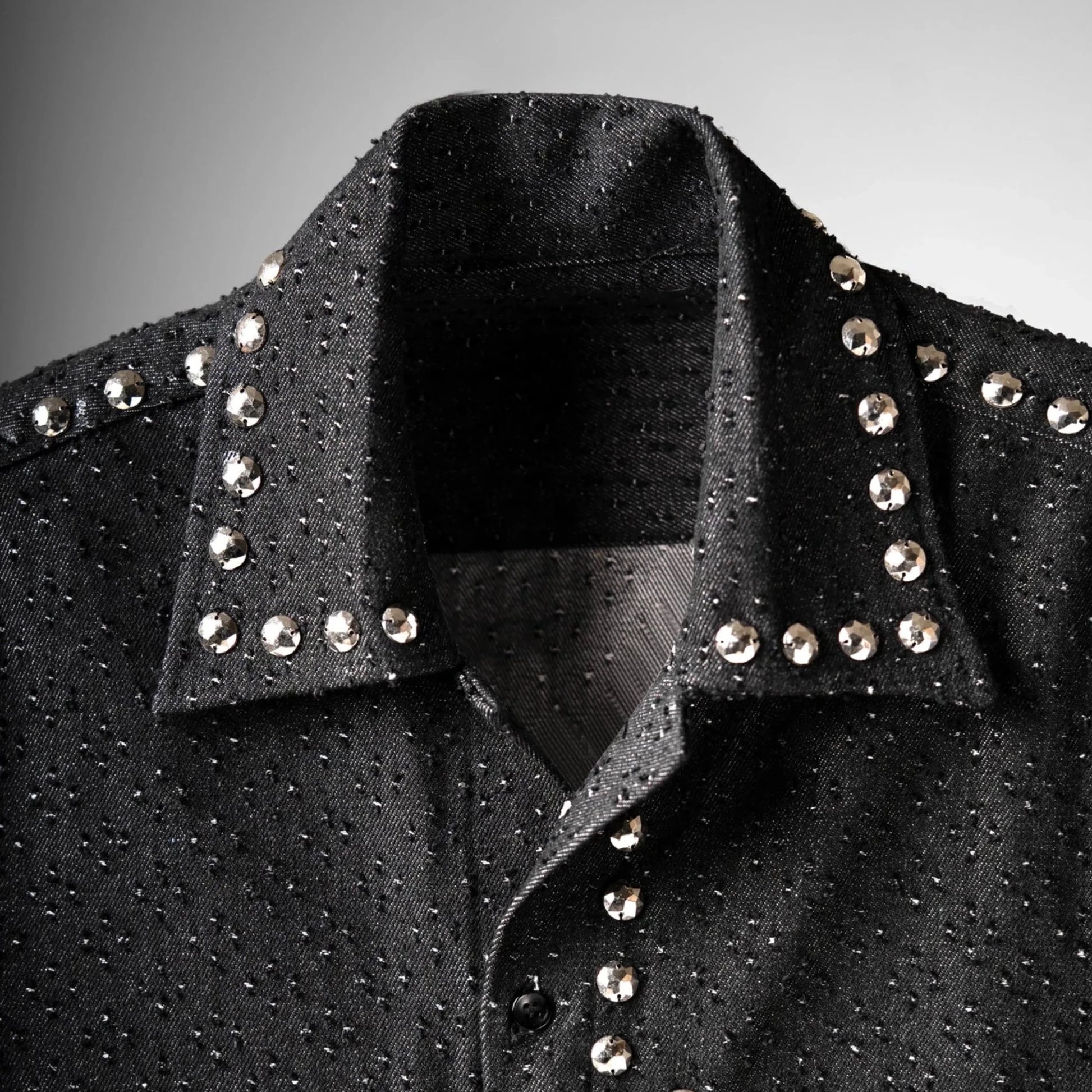 Riot Thread – Chrome Stud Textured Shirt