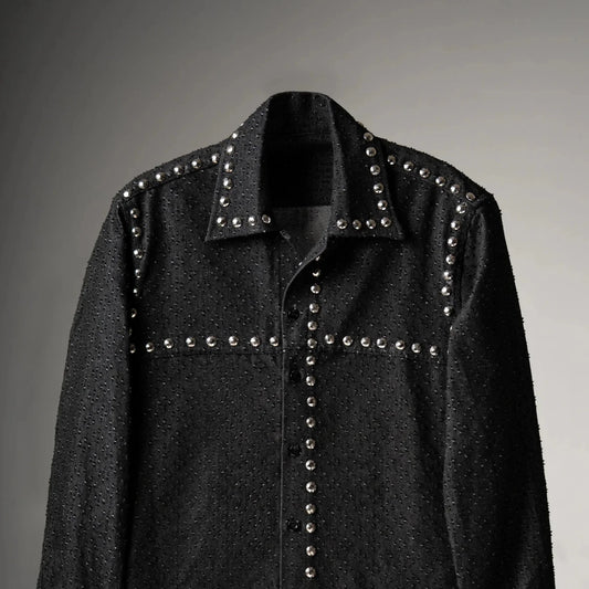 Riot Thread – Chrome Stud Textured Shirt