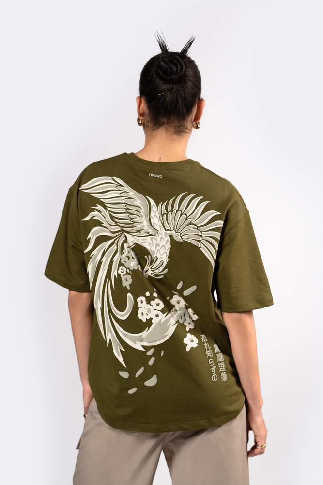 Unisex Olive Green Oversized T-Shirt