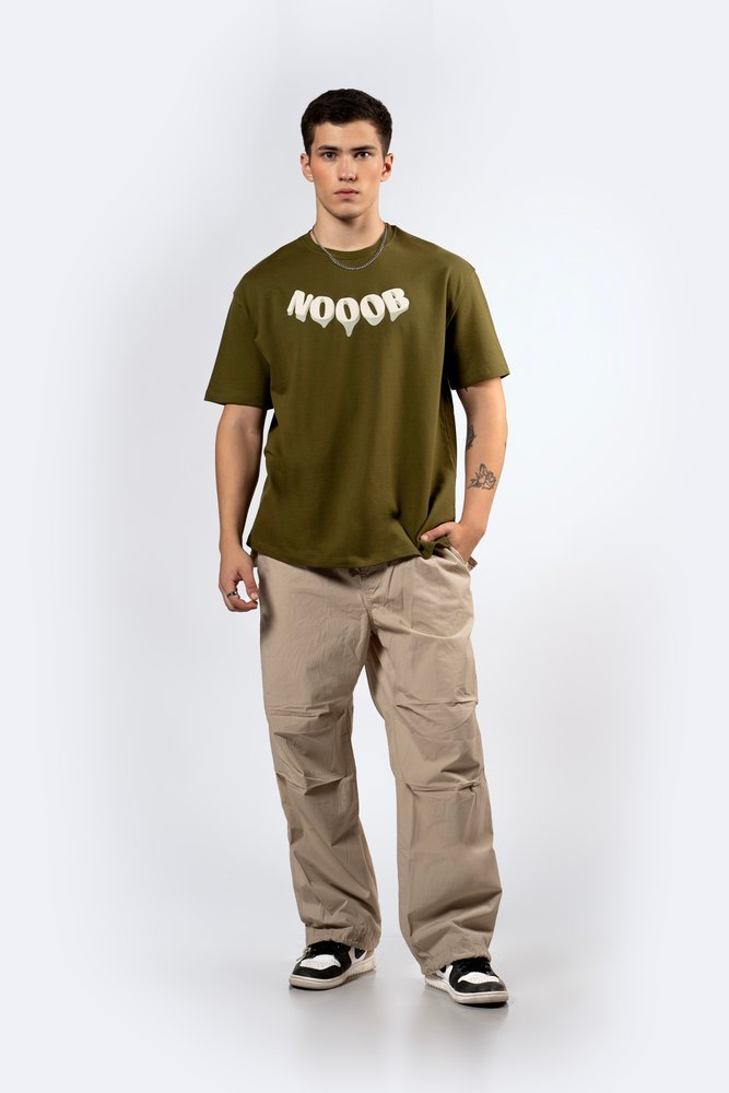 Shop Olive Green Oversized T-Shirt for Men